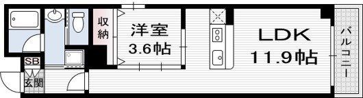 ソレイユ京都二条の間取り画像