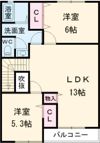 ラ・ポールメゾン北野Aの間取り画像