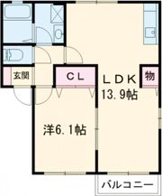ルシエール的形Bの間取り画像