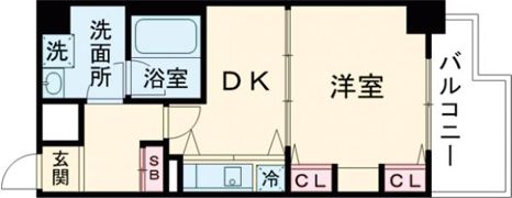 デルファーレ神戸三宮の間取り画像