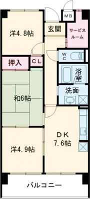 ボナージュ石橋の間取り画像