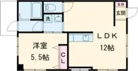 フラット愛宕 102の間取り画像
