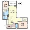 アリスティオ荒井駅前の間取り画像