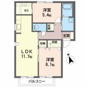 サン・カシオペア Cの間取り画像