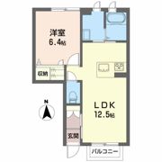クオリスタ大学病院前の間取り画像