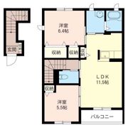 宮原シャーメゾン Aの間取り画像