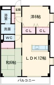 ハツミマンションBの間取り画像