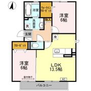 サンパティークC棟の間取り画像