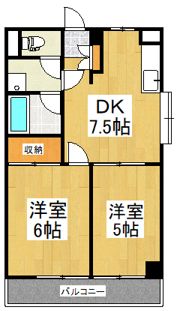 久喜東マンションの間取り画像