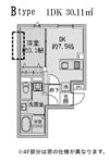 FABRIC 蒲田 west Residenceの間取り画像