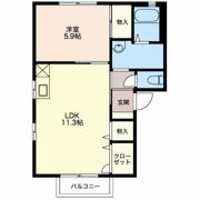 フォーレス Aの間取り画像
