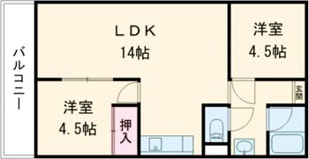 カルム魚住の間取り画像