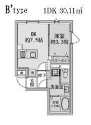 FABRIC 蒲田 west Residenceの間取り画像
