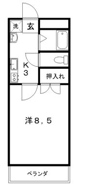 グランディール羽鳥の間取り画像