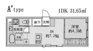 FABRIC 蒲田 west Residenceの間取り画像