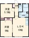 エスポワールⅡ Bの間取り画像