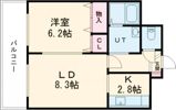 ボヌール中道参番館の間取り画像