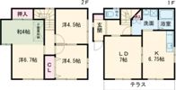 ガーデン・ヴィラ坂ノ市Bの間取り画像