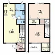 ラフローラ Aの間取り画像