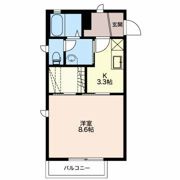 ラフィネ西脇 Sの間取り画像