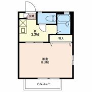 フレグランスひがの Wの間取り画像