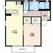 ラフランス Bの間取り画像