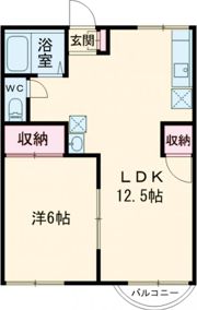 ハイツ宝 Bの間取り画像