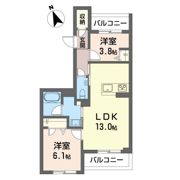 エー レジデンスの間取り画像