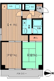 シティハイツ両国の間取り画像