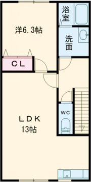 アスティ鳴川Ⅱの間取り画像