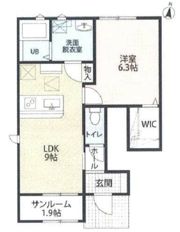 LOTUS西横地の間取り画像