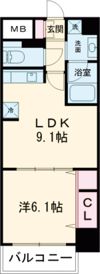 ソラージュ茨木の間取り画像