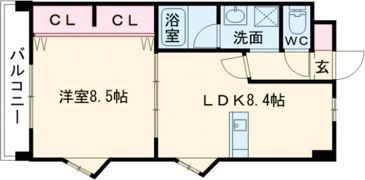 浅野ベイタワーの間取り画像
