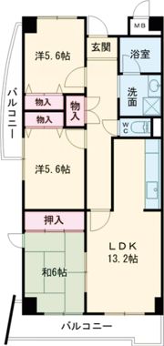 イリス 南茨木の間取り画像