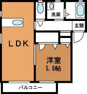 ユーガイア Ⅱの間取り画像