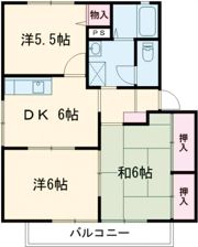 メゾンドール小森野Bの間取り画像