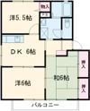 メゾンドール小森野Bの間取り画像