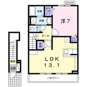 メゾンドキクチ東石岡の間取り画像