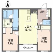 シャーメゾンリアン Ⅱの間取り画像