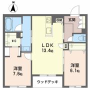 シャーメゾンリアン Ⅱの間取り画像