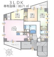 おもろまちヒルズカレアの間取り画像