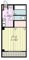 木屋町ビューハイツの間取り画像