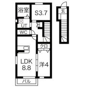 アーバンハウス黒石野IIの間取り画像