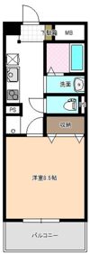 ベイシティ桔梗Ⅴの間取り画像