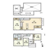 桃井戸建の間取り画像
