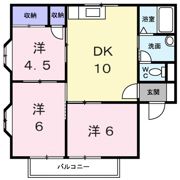 サンクチュアリ中村Dの間取り画像