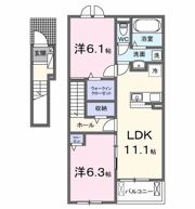 レスポワール Aの間取り画像