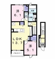 レスポワール Bの間取り画像