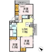 CRESCENTE経堂 弐番館の間取り画像