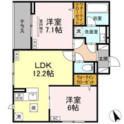D Paina 宿河原6 Ⅱの間取り画像